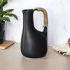 Riviera Jug - Woven Handle | Black