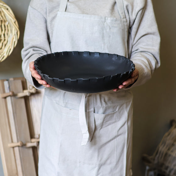 Oval Serving Bowl | Black