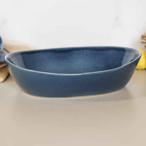 Riviera Oval Bowl - Deep Blue | Med