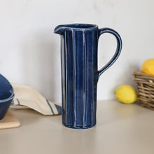  Urban Tall Jug Carved | Deep Blue