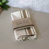 Country Striped Napkins | Taupe - Set of 2