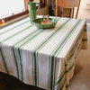 Country Striped Tablecloth | Green - 1,7m