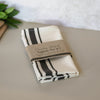 Country Striped Napkins | Black - Set of 2