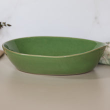  Riviera Oval Bowl - Artichoke Green | Med