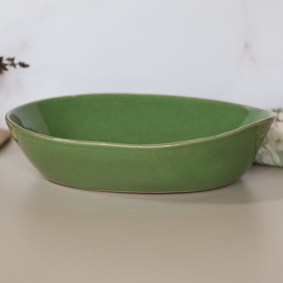 Riviera Oval Bowl - Artichoke Green | Med