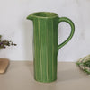Urban Tall Jug Carved | Artichoke Green