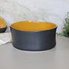 Earth Tall Serving Bowl | Ochre & Black