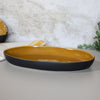 Riviera Oval Platter - Ochre & Black | Small