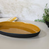 Riviera Oval Platter - Ochre & Black | Small