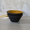 Twist Bowl | Ochre & Black