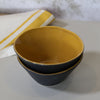 Twist Bowl | Ochre & Black