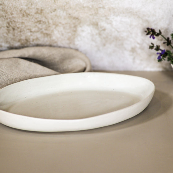 Earth Oval Platter - Off-White | Small