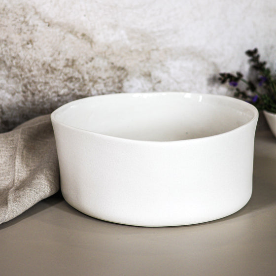 Earth Tall Serving Bowl | Off-White