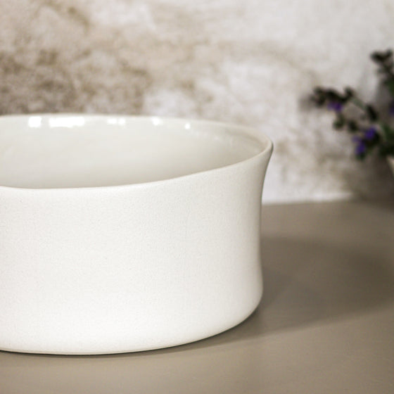 Earth Tall Serving Bowl | Off-White