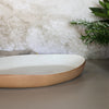 Earth Oval Platter | Terracotta & Off-White