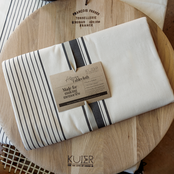 Alfresco Tablecloth - Coal | 3m