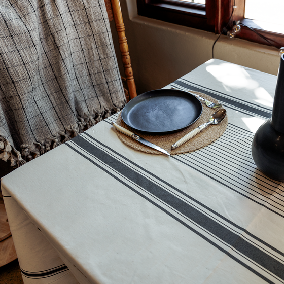 Alfresco Tablecloth - Coal | 3m