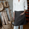 Cook’s Half Length Apron - Brown | Freyed Pocket