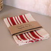 Country Striped Napkins | French Red - Set of 2