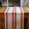 Country Striped Table-Runner | French Red - 2m