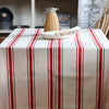 Country Striped Tablecloth | French Red - 3,5m