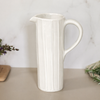 Urban Tall Jug Carved | Off-White