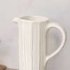 Urban Tall Jug Carved | Off-White