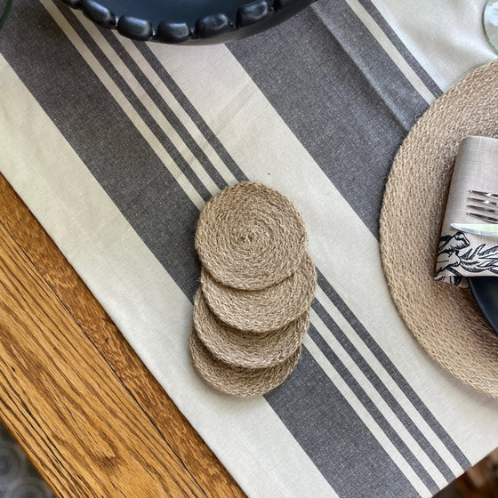 Jute Coaster Set