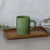 Carved Coco Mug | Winter Green