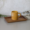 Carved Coco Mug | Ochre Yellow
