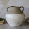 Country Attivus Urn | Sand & Raw Aged White
