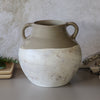 Country Attivus Urn | Sand & Raw Aged White