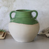 Country Atticus Urn | Winter Green & Aged Cement Grey
