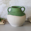Country Atticus Urn | Winter Green & Aged Cement Grey