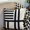 Urban Lines Scatter Cushion | Black & Cream