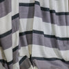 Jacquard Lines Throw | Coal & Grey