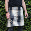 Grillmaster's Apron | Black & Cream Plaid