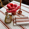 Country Striped Tablecloth | Terracotta - 3m