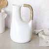 Riviera Jug - Woven Handle | Off-White