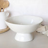 Footed Serving Bowl - Large | Off-White
