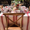 Country Striped Tablecloth | French Red - 4m