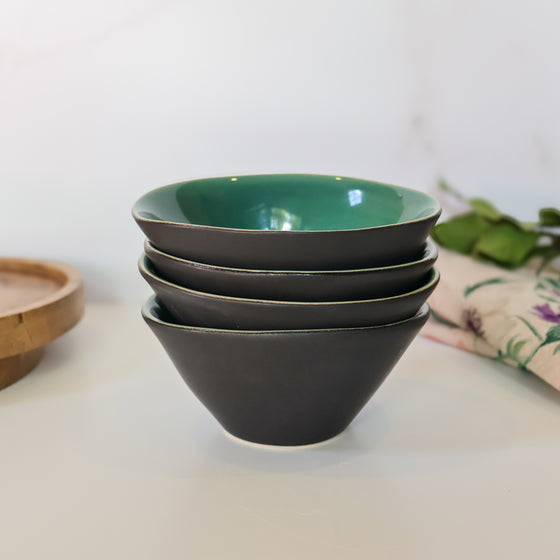 Twist Bowl - Small | Jade Green