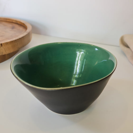 Twist Bowl - Small | Jade Green