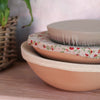 Muslin Dish Cover Set | Yellow