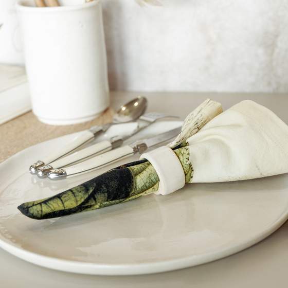 Ceramic Napkin Rings - Set of 4 | Off-White