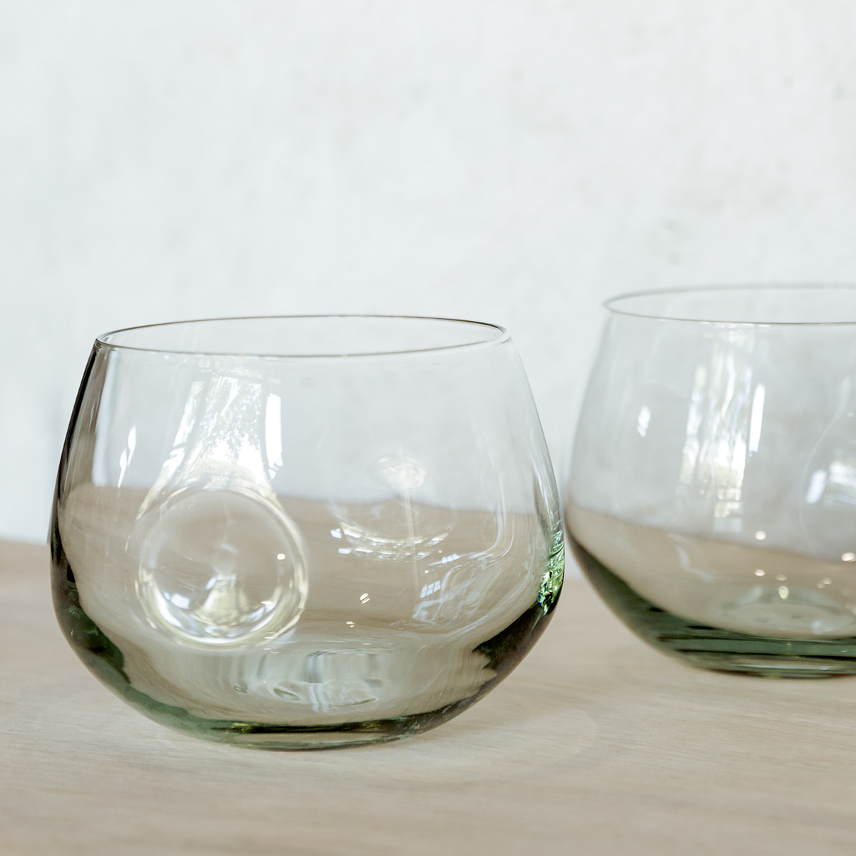 Riviera Dimple Glass - Mouth Blown | Recycled Glass – Kuier Collection