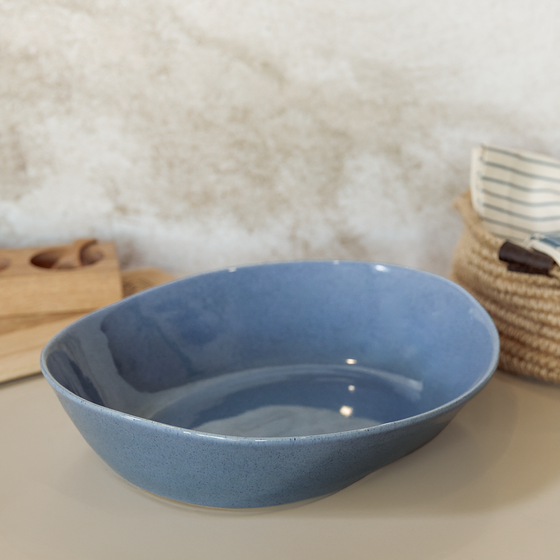 Riviera Oval Bowl - Indigo | Medium
