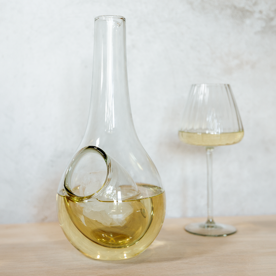 Riviera Wine Decanter - Mouth Blown | Recycled Glass