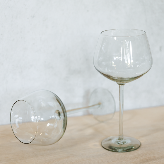 Riviera Wine Glass - Mouth Blown | Recycled Glass