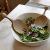 Round Salad Servers | Oak